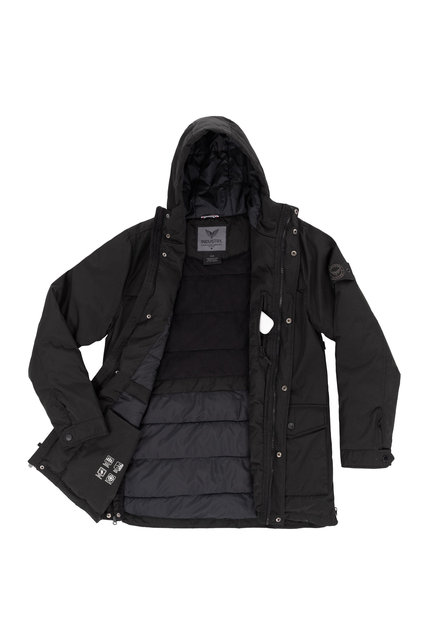 Parka à capuche épaisse en duvet alternatif